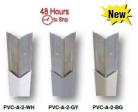 PVC Plastic Corner Protectors 3" x 3" (Aluminum Insert)